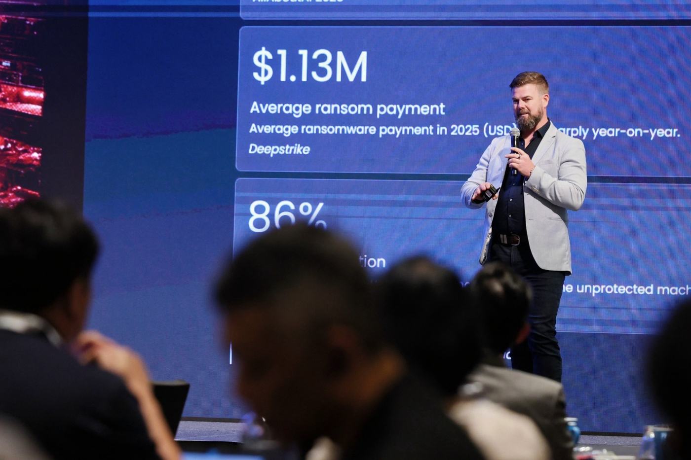 On what a ransom actually costs, in front of a room that pays them